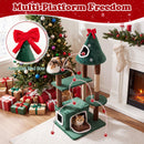 137 cm Festive Cat Tower with Two Condos and Cushion – view 9