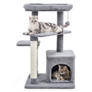 4-layer cat tree featuring a spacious condo, scratching posts, and a plush perch for kittens to play, relax, and.