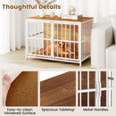 100 cm Dog Crate Furniture with Double Front Doors – Wood view 10