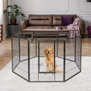 8-Panel Metal Pet Playpen with Latching Gate – view 1