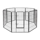 8-Panel Metal Pet Playpen with Latching Gate – view 2