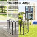 8-Panel Metal Pet Playpen with Latching Gate – view 5