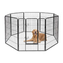 8-Panel Metal Pet Playpen with Latching Gate – view 6
