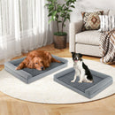 Grey Foam Dog Bed with Three-Sided Bolsters – Grey / XL view 6