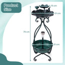 Solar Bird Bath and Feeder with Flower Planter – 18593 – image 5