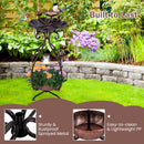 Solar Bird Bath and Feeder with Flower Planter – 18594 – image 9