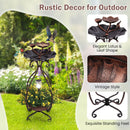 Solar Bird Bath and Feeder with Flower Planter – 18594 – image 10