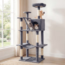 158 cm Dark Grey Cat Tower with Condo and Hammock – view 1