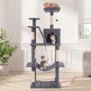 158 cm Dark Grey Cat Tower with Condo and Hammock – view 2