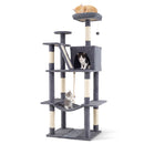 158 cm Dark Grey Cat Tower with Condo and Hammock – view 3