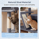 158 cm Dark Grey Cat Tower with Condo and Hammock – view 8