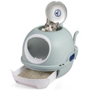 Helicopter-Style Covered Cat Litter Box with Pull-Out Tray – view 4