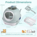 Helicopter-Style Covered Cat Litter Box with Pull-Out Tray – view 5