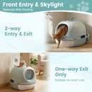 Helicopter-Style Covered Cat Litter Box with Pull-Out Tray – view 8