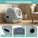 Helicopter-Style Covered Cat Litter Box with Pull-Out Tray – view 10