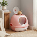 Helicopter-Style Covered Cat Litter Box with Pull-Out Tray – view 2