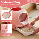 Helicopter-Style Covered Cat Litter Box with Pull-Out Tray – view 7