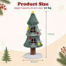 127 cm Plush Festive Cat Tower with Two Condos – view 5