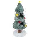 127 cm Plush Festive Cat Tower with Two Condos – view 7
