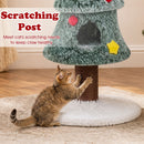 127 cm Plush Festive Cat Tower with Two Condos – view 11