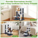 77 cm Cat Steps with Scratching Post and Four Platforms – view 11