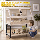Two-Tier Wooden Hamster Habitat with Storage Shelf – view 5