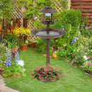 3-in-1 Solar Bird Bath with Gazebo Feeder and Planter – 10378 – image 1