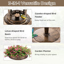 3-in-1 Solar Bird Bath with Gazebo Feeder and Planter – 10378 – image 3