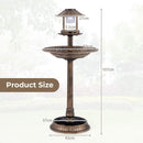 3-in-1 Solar Bird Bath with Gazebo Feeder and Planter – 10378 – image 4