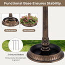 3-in-1 Solar Bird Bath with Gazebo Feeder and Planter – 10378 – image 7