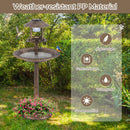 3-in-1 Solar Bird Bath with Gazebo Feeder and Planter – 10378 – image 9