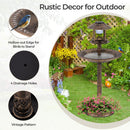 3-in-1 Solar Bird Bath with Gazebo Feeder and Planter – 10378 – image 10