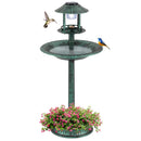 3-in-1 Solar Bird Bath with Gazebo Feeder and Planter – 18778 – image 3