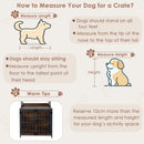 170 cm Dog Crate Furniture with Three Storage Shelves – Coffee view 10