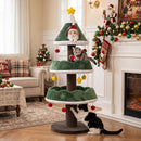 143 cm Festive Cat Tower with Star-Topped Condo – view 1