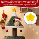 143 cm Festive Cat Tower with Star-Topped Condo – view 8