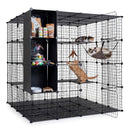 142 cm Four-Tier Cat Enclosure with Hammock and Storage – view 3