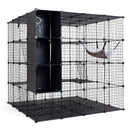 142 cm Four-Tier Cat Enclosure with Hammock and Storage – view 4