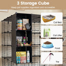 142 cm Four-Tier Cat Enclosure with Hammock and Storage – view 9