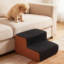 15 cm Two-Tier Foam Pet Steps with Washable Cover – Black view 1