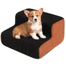 15 cm Two-Tier Foam Pet Steps with Washable Cover – Black view 3