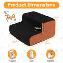 15 cm Two-Tier Foam Pet Steps with Washable Cover – Black view 5