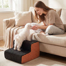15 cm Two-Tier Foam Pet Steps with Washable Cover – Black view 6
