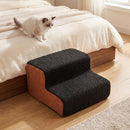 15 cm Two-Tier Foam Pet Steps with Washable Cover – Black view 7