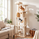 168 cm Cat Tower with Condo, Hammock and Two Perches – view 1