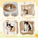 168 cm Cat Tower with Condo, Hammock and Two Perches – view 7