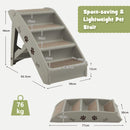 Four-Step Folding Pet Stairs with Felt Treads – view 5