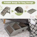 Four-Step Folding Pet Stairs with Felt Treads – view 9