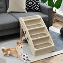 Four-Step Folding Pet Stairs with Felt Treads – view 2