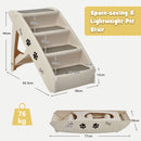Four-Step Folding Pet Stairs with Felt Treads – view 4